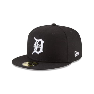 Black Detroit Tigers Hat - New Era MLB Basic 59FIFTY Fitted Caps USA5601349